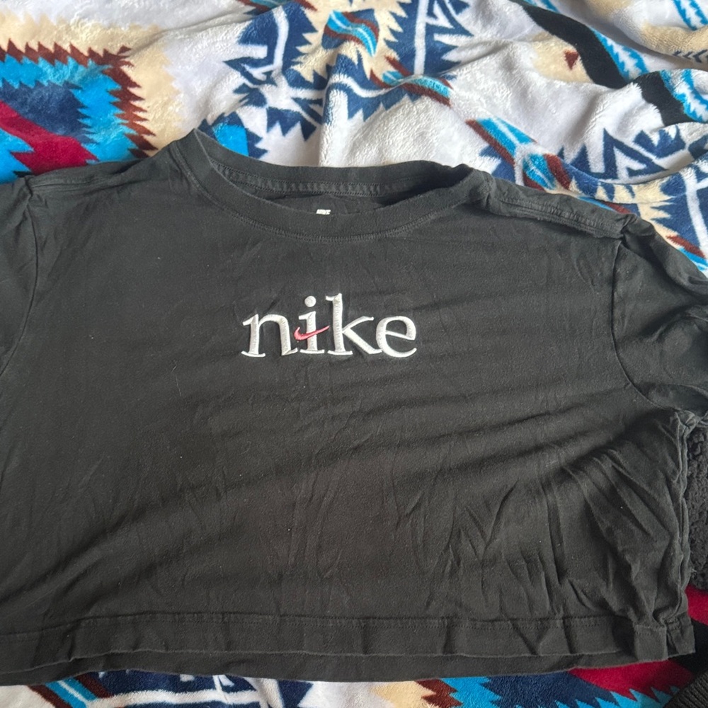 Nike black Crop Top